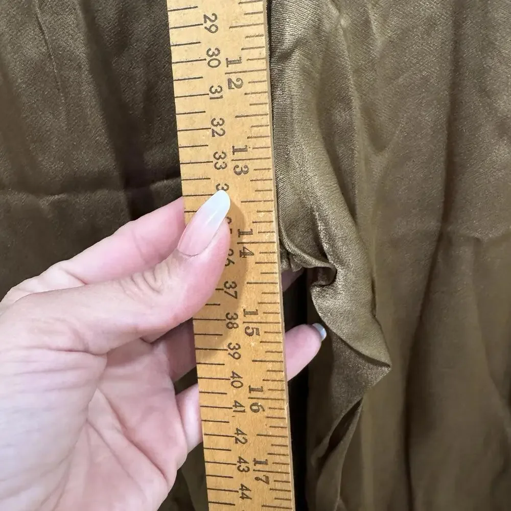 NWT J.Crew Collection Astrid wide-leg pull-on pant luster crepe Earth‎ Brown 10 - Picture 9 of 12